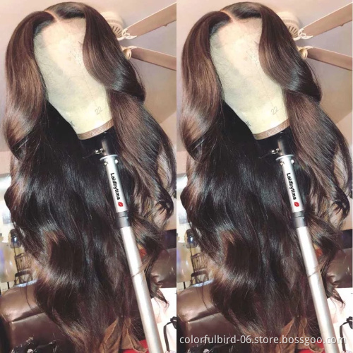 Remy Human Hair Wigs Brazilian hair body wave 13x4 HD transparent Lace Front Wig For Women body wave